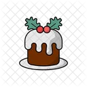 Christmas Pudding Christmas Cake Icon