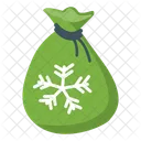 Sack Snowflake Sack Pouch Icon
