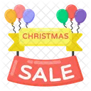 Xmas Sale Christmas Sale Hanging Sale Signage Icône
