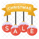 Xmas Sale Christmas Sale Sign Hanging Sale Signage Icône