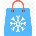 Winter Shopping Bag Icon
