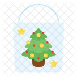 Christmas shopping bag  Icon