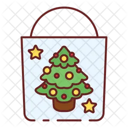 Christmas shopping bag  Icon