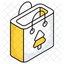 Christmas Shopping Shopping Bag Tote Icon