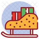 Christmas Sled Snow Sleigh Sledge Icône