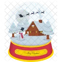 Christmas Snow globe Santa  Icon
