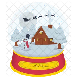 Christmas Snow globe Santa  Icon