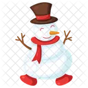 Snowman Christmas Decoration Icon