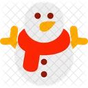 Illustration Vector Snowman Icon