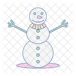 Christmas snowman  Icon