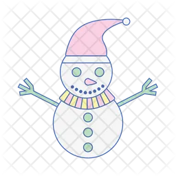 Christmas snowman  Icon