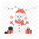 Christmas Snowman Gift  Icon
