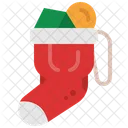 Sock Present Santa Icon