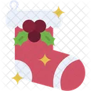 Christmas Sock Presents Decoration Icon