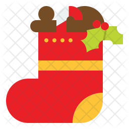 Download Christmas Socks Icon of Flat style - Available in SVG, PNG ...