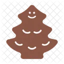Christmas Tree Cookie Tree Shape Icon