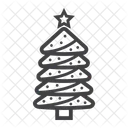 Tree Star Christmas Icon