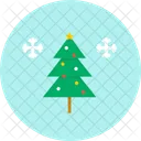 Christmas Tree Snow Icon