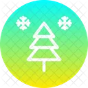 Christmas Tree Snow Icon