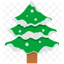 Christmas Tree Snow Winter Icon
