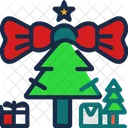 Christmas Tree and bow  Icon