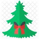 Christmas Tree Flat Icon  Icon