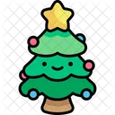 Christmas Tree Kawaii Christmas Icon