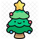 Christmas Tree Kawaii Christmas Icon