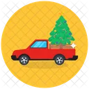 Christmas Tree Christmas Transport Christmas Truck Icon