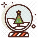 Christmas Tree Snow Ball  Icon