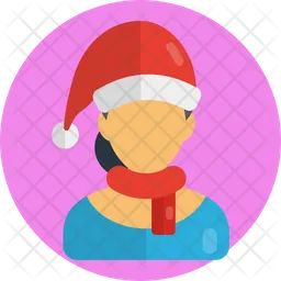 Christmas Woman  Icon