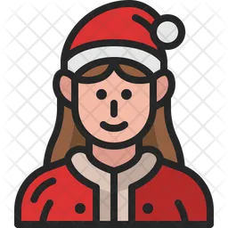 Christmas Woman  Icon