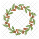 Christmas Wreath Anise Christmas Icon
