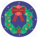 Circle Christmas Santa Icon