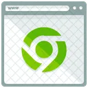 Chrome Webseite Fenster Symbol