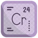 Chromium Chemistry Periodic Table Icon