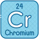 Chromium Chemistry Periodic Table Icon