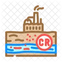 クロム、汚染、地下水 アイコン