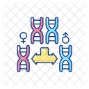 Chromosome Division Cell Icon