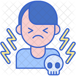 Chronic Pain Icon - Download in Colored Outline Style