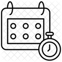 Suivi Du Calendrier Suivi Des Progres Planification Et Coordination Icône