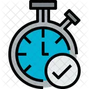 Chronometer Check Clock Icon