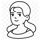 Chubby female avatar  Icon