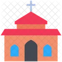 Halloween Church Building Icon
