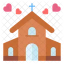 Church Building Pray Icon