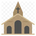 Building Christmas Church Icon