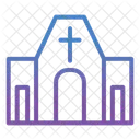 Church Building Cross Icon