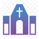 Church Building Cross Icon