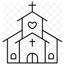 Church Heart Love Valentine Icon