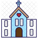 Church Building Religion Icon